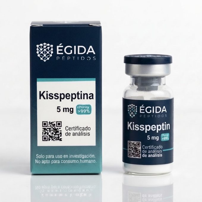 Vial de Kisspeptina de investigación, 5 mg, Égida Peptides